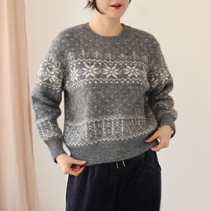 [웬디즈갤러리]원터 스노우 니트 /노르딕 포근 연말룩 TKN140