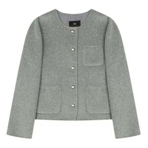 [씨]포켓 버튼 노카라 재킷 SLJRX9122