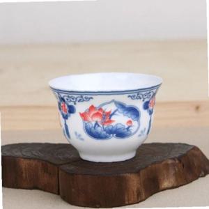 백자 홍연도 찻잔 다기잔 60ml