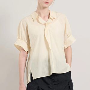 [올앤선드리]솔리드 루즈핏 블라우스 A5M4B487