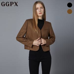 [지지피엑스]노카라 V넥 트위드 자켓 (GO9JK043F)