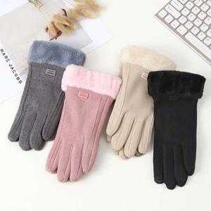 여성 스마트폰 터치 겨울 털장갑 LM-0510