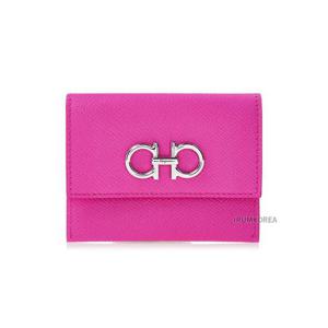 [페라가모] SS25 여성 간치니 카드지갑 22 0861 CHERISE PINK 0779902