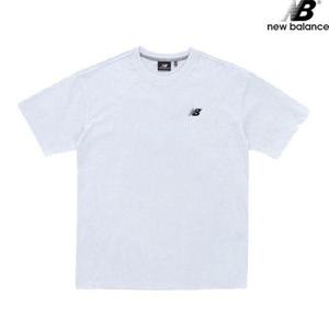 뉴발란스 NBNEB24023-WH 해피어스 메이킹퓨처 반팔티 SEMI OVER 남녀공용 반팔티 티셔츠