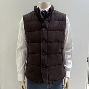 트레몰로 HC09 와인 스웨이드 패딩조끼 QC5W9121