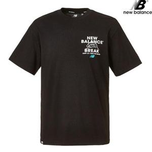 뉴발란스 NBNEDB2623-BK SUMMER WAVE 그래픽 반팔티 남녀공용 티셔츠