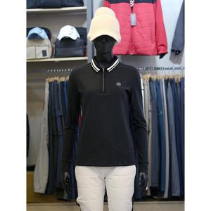 팜스프링스 세이브존03 팜스프링스 여성 골프 겨울 배색 라인 반집업 카라 티셔츠 AGSTSL244251A