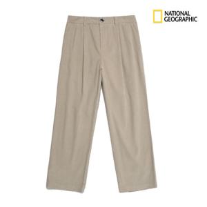 [내셔널지오그래픽 (행사)]코듀로이 와이드 턱 팬츠 N234MPT030