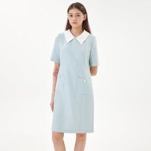 [린(의류)]푸오니 카라 원피스 (LGOPPE9500)