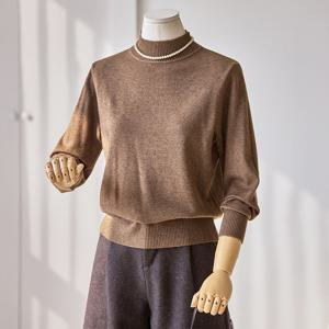 [커스텀에이블] 데일리 무지 반폴라 니트_T2512KN200D