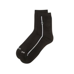 헤지스골프  블랙 남성 라인 자카드 미들 삭스(HUSS5F603BK)