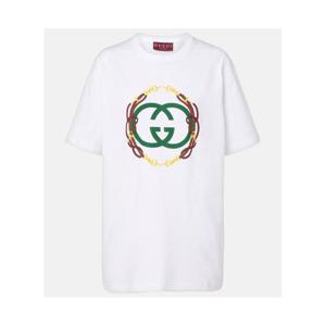 구찌 Interlocking G 코튼 저지 티셔츠 P01119321