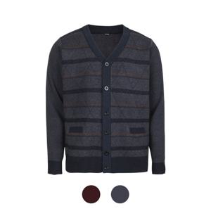 [파파브로]멘즈 따뜻한 아가일 패턴 니트 가디건 MB-CA-23112