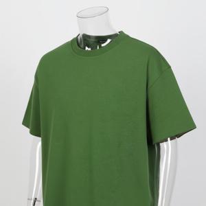 BOTTEGA VENETA 더블 레이어드 코튼 저지 티셔츠 (661788 V16E0 3081)