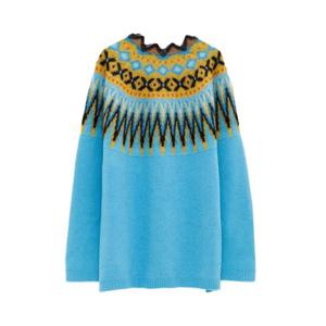 로에베 페어 아일 패턴 라운드넥 스웨터 H526Y14KLJ