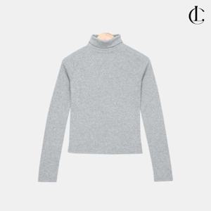 엘케이트 여성 겨울 베이직 소프트 세미크롭 슬림 무지 기본 터틀넥 목폴라 이너 LDE052