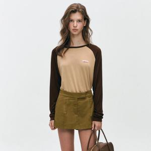 [마리끌레르][정가59,000]나그랑 라벨 롱슬리브 티셔츠(MAFCTS02NBE)