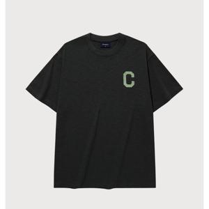 커버낫 슬럽 크랙 로고 티셔츠 B1 CO2502ST32 CH BL