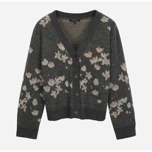 [써스데이아일랜드]플라워 자카드 니트 가디건 T258MCD261W