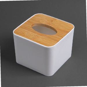 화이트우드 사각 휴지케이스