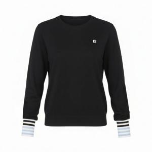 풋조이골프긴팔티 NQC FMJWK5305-NAVY KR 25SS Stripe Knit PO WMN