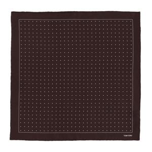 톰포드 프린트 도트 실크 포켓 스카프 SPR001 S0213RAF