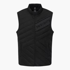 데상트골프조끼 JQS DP32MFDV9A-BLKG 남성 경량 튜브 다운 베스트