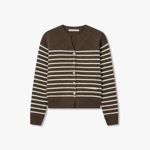 [보브]캐시미어 울 블렌드 스트라이프 가디건 7155450017