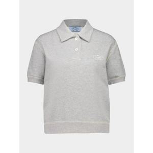 25FW 프라다 폴로 티셔츠 135726173JF0684 GREY DOM