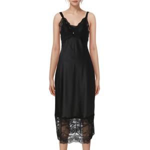 [바바라(언더웨어)]굿 퀄리티  프리미엄 블랙라벨 나이트 롱슬립 AGW4805L