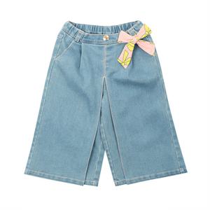 [프렌치캣(백)]데님 리본 와이드 P/T(Q31DCP140)