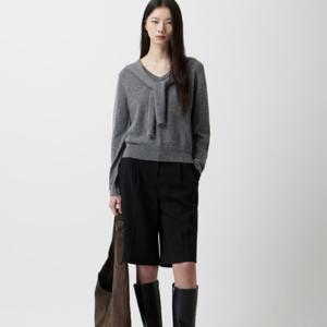 [쥬크]울 블렌드 베이직 버뮤다 팬츠 Z254MSA026