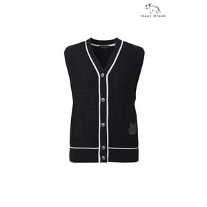 [힐크릭]여성골프웨어 가을조끼 헨리 스웨터 베스트 1HCSWFU587C