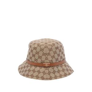 구찌 버킷햇 8477393HBFY9765 BEIGE DARK BROWN DOM