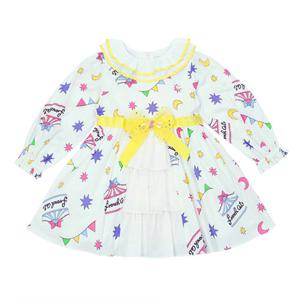 프렌치캣8 아이보리 페스티발 나염 원피스 (Q51DBO120W1)