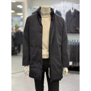 BASSO 세이브존01 블랙 구스 하프 패딩코트 점퍼 BSZ4UA56A