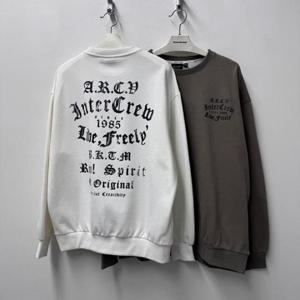 인터크루 HC10 남여공용1도레터링맨투맨 ITA1TM02A