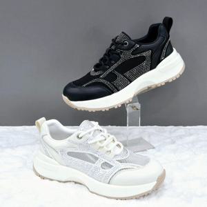 [탠디]블링 포인트 여성스니커즈 X2HS50GT60 WHITE BLACK 3DC JJ