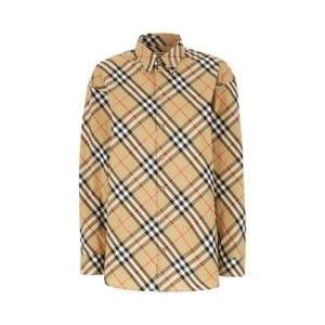(명품) 버버리 체크 코튼 셔츠 8087640