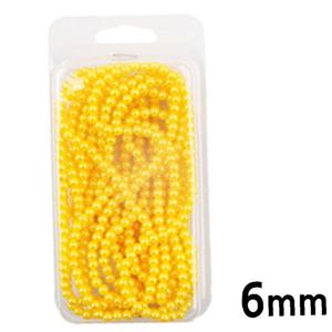 JMds 유니아트 (진주) 3000 칼라 구슬 단색 진주 (노랑) (6mm)