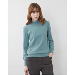 [올리비아로렌][비밀특가] 넥 레이스 니트탑_VOCBL3W9446