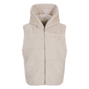 [올리비아로렌][비밀특가] 인조 퍼 후드 베스트_VOBJF4W9321