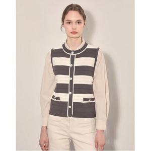 [올리비아로렌][비밀특가] 스트라이프 베스트_VOCBN4W9111