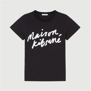 메종키츠네 핸드라이팅 클래식 반팔 티셔츠 AW00104KJ0005 P199