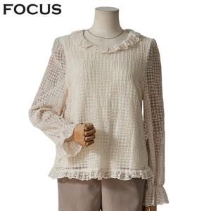 [포커스]레이스프릴블라우스 FS5A7BL0031