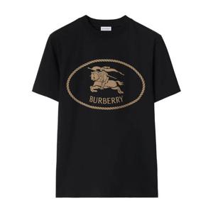 25FW 버버리 남성 로고 코튼 반팔티 블랙 8110953