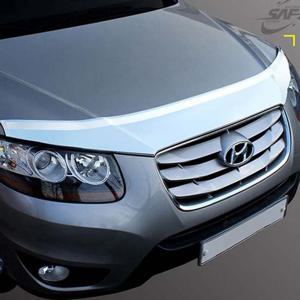 싼타페CM 후드 가드 크롬 본넷 버그 가드 보호 몰딩