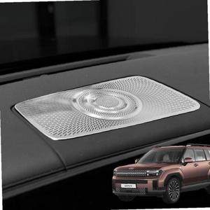 싼타페 MX5 튜닝 센터 스피커 커버 실버 몰딩 보호 용