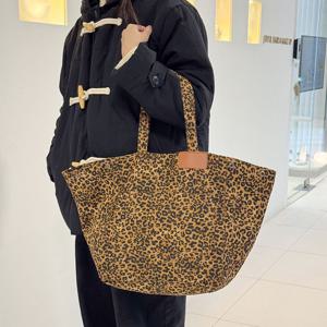 [S]데일리 호피 캔버스 빅 토트백_22558_KB