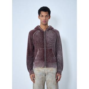 아크네스튜디오 텍스처 니트 캥거루 포켓 후드 집업 B60386 BPW